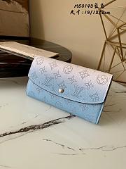 Kitlife Louis Vuitton Iris Mahina Wallet Blue - M60143 - 19 x 12 x 2 cm - 1