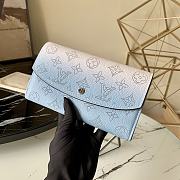 Kitlife Louis Vuitton Iris Mahina Wallet Blue - M60143 - 19 x 12 x 2 cm - 6