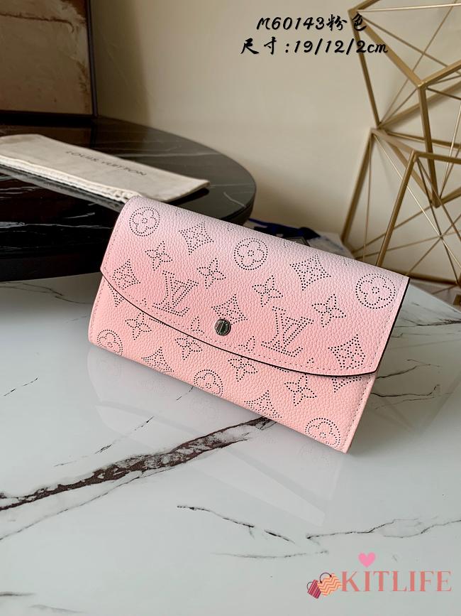 Kitlife Louis Vuitton Iris Mahina Wallet Pink - M60143 - 19 x 12 x 2 cm - 1