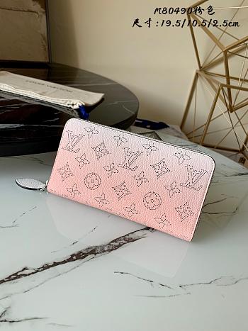 Kitlife Louis Vuitton Iris Mahina Zipper Wallet Pink - M80494 - 19.5 x 10.5 x 2.5 cm