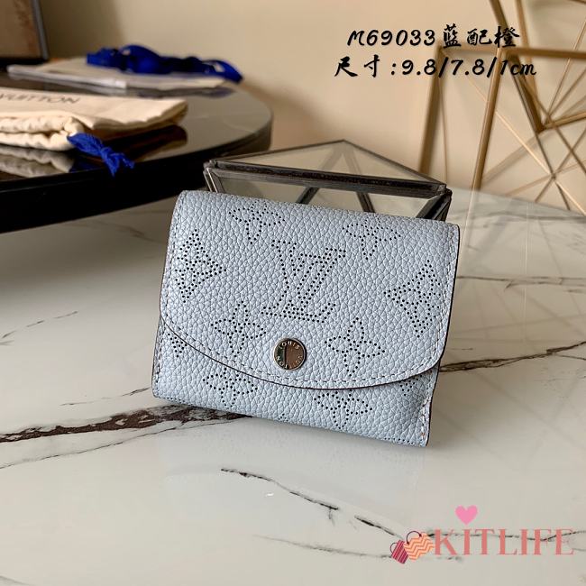 Kitlife Louis Vuitton Purple Iris Mahina XS Wallet - M69033 - 9.8 x 7.8 x 1.0 cm - 1