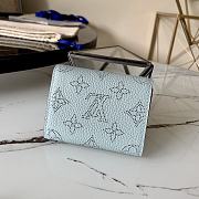 Kitlife Louis Vuitton Mint Iris Mahina XS Wallet - M69033 - 9.8 x 7.8 x 1.0 cm - 6