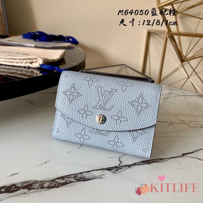 Kitlife Louis Vuitton Purple Iris Mahina Compact Wallet - M64050 - 9.8 x 7.8 x 1.0 cm - 1