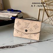 Kitlife Louis Vuitton Beige Iris Mahina Compact Wallet - M64050 - 9.8 x 7.8 x 1.0 cm - 1