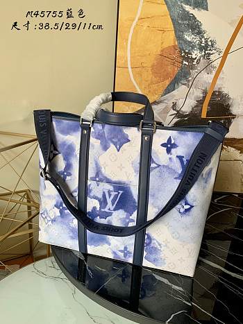 Kitlife Louis Vuitton New Tote GM in Monogram Watercolor Multico canvas Blue - M45755 - 38.5 x 29 x 11 cm