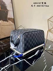 Kitlife Louis Vuitton DOPP KIT TOILET POUCH Damier Graphite Canvas - M45755 -26x16x13cm - 1