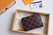 Kitlife Louis Vuitton Zippy Coin Purse Damier Brown Grid - M60067 - 11 x 8.5 x 2 cm  - 4