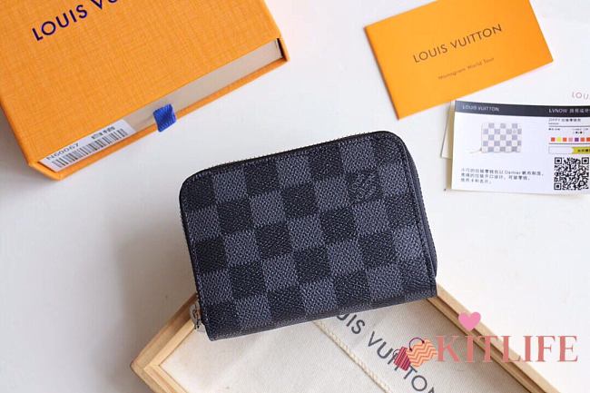 Kitlife Louis Vuitton Zippy Coin Purse Damier Grid - M60067 - 11 x 8.5 x 2 cm  - 1