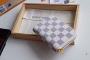 Kitlife Louis Vuitton Zippy Coin Purse Damier Grid White - M60067 - 11 x 8.5 x 2 cm  - 6