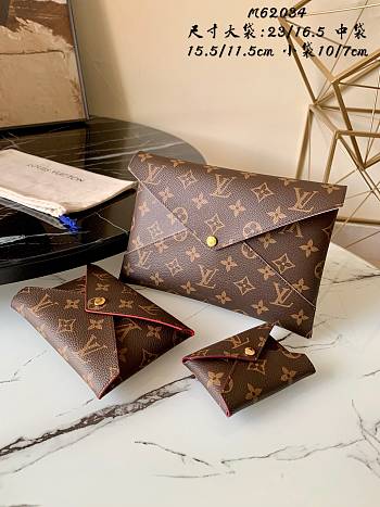 Kitlife Louis Vuitton Pochette Kirigami 3 in 1 Monogram - M62034 - 23.0x 16.5x 0.3 cm