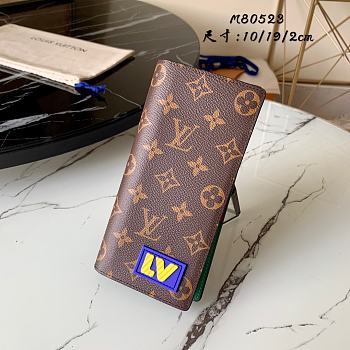 Kitlife Louis Vuitton Brazza Wallet Monogram canvas 3D rubber patches – M80523 - 10 x 19 x 2 cm