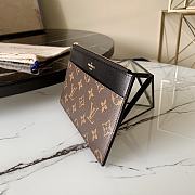 Kitlife Louis Vuitton Presbyopia Slim Purse Clutch Monogram canvas Dark Brown – M80346  - 20 x 11 x 0.5 cm - 6