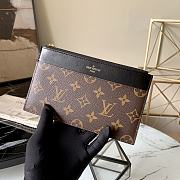Kitlife Louis Vuitton Presbyopia Slim Purse Clutch Monogram canvas Dark Brown – M80346  - 20 x 11 x 0.5 cm - 4