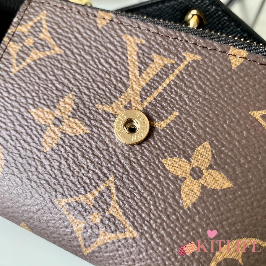 M80725 Louis Vuitton Monogram Reverse Zoé Wallet