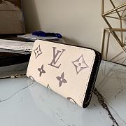 Kitlife Louis Vuitton Zippy Wallet Bicolor Monogram Empreinte Leather Cream / Bois de Rose Pink – M80116 - 19x10cm - 2