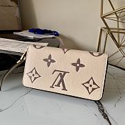 Kitlife Louis Vuitton Zippy Wallet Bicolor Monogram Empreinte Leather Cream / Bois de Rose Pink – M80116 - 19x10cm - 4