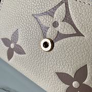 Kitlife Louis Vuitton VICTORINE WALLET Bicolor Monogram Empreinte Leather Cream / Bois de Rose Pink - M80086 - 12 x 9.5 x 1.5 cm - 6