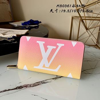 Kitlife Louis Vuitton Zippy Wallet Monogram canvas Light Pink - M80361 - 19.5 x 10.5 x 2.5 cm