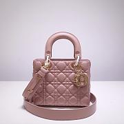 Kitlife Dior Lady Matte Pink Lambskin - 20x17x9cm - 1