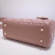 Kitlife Dior Lady Matte Pink Lambskin - 20x17x9cm - 3