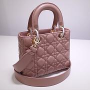 Kitlife Dior Lady Matte Pink Lambskin - 20x17x9cm - 5