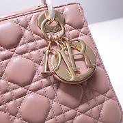 Kitlife Dior Lady Matte Pink Lambskin - 20x17x9cm - 6