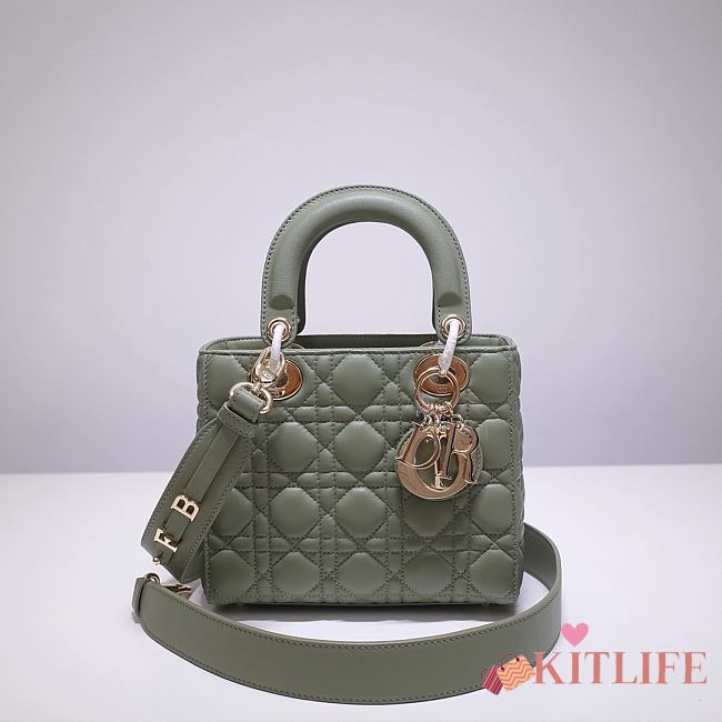 Kitlife Dior Lady Green Lambskin - 20x17x9cm - 1