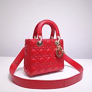 Kitlife Dior Lady Red Lambskin - 20x17x9cm - 5