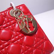 Kitlife Dior Lady Red Lambskin - 20x17x9cm - 2