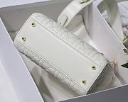 Kitlife Dior Lady Small Amour Cannage Lambskin White - 20x16.5x8cm - 5