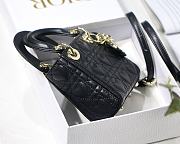 Kitlife Dior Lady Micro Amour Cannage Lambskin Black - 12x10x5cm - 4