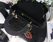 Kitlife Dior Lady Small Amour Cannage Lambskin Black - 20x16.5x8cm - 6