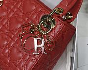 Kitlife Dior Lady Mini Amour Cannage Lambskin Red - 17x15x5cm - 3