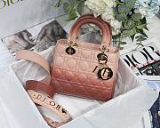 Kitlife Dior Lady Small My ABCDior Bag Cannage Lambskin Gradient Rose Des Vents - M6016 - 20x16.5x8 cm - 1