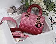 Kitlife Dior Lady Small My ABCDior Bag Cannage Lambskin Gradient Pink - M6016 - 20x16.5x8 cm - 1