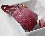 Kitlife Dior Lady Small My ABCDior Bag Cannage Lambskin Gradient Pink - M6016 - 20x16.5x8 cm - 6