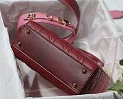 Kitlife Dior Lady Small My ABCDior Bag Cannage Lambskin Gradient Pink - M6016 - 20x16.5x8 cm - 3