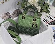 	 Kitlife Dior Lady Small My ABCDior Bag Cannage Lambskin Gradient Green - M6016 - 20x16.5x8 cm - 1