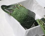	 Kitlife Dior Lady Small My ABCDior Bag Cannage Lambskin Gradient Green - M6016 - 20x16.5x8 cm - 6