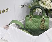 	 Kitlife Dior Lady Small My ABCDior Bag Cannage Lambskin Gradient Green - M6016 - 20x16.5x8 cm - 4