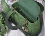 	 Kitlife Dior Lady Small My ABCDior Bag Cannage Lambskin Gradient Green - M6016 - 20x16.5x8 cm - 3