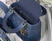 Kitlife Dior Lady Small My ABCDior Bag Cannage Lambskin Gradient Blue - M6016 - 20x16.5x8 cm - 4