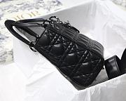 Kitlife Dior Lady Small My ABCDior Bag UltraMatte Cannage Lambskin Black - M8001 - 20x16.5x8 cm  - 5