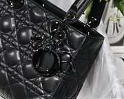 Kitlife Dior Lady Small My ABCDior Bag UltraMatte Cannage Lambskin Black - M8001 - 20x16.5x8 cm  - 2