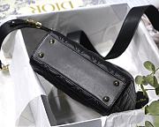 Kitlife Dior Lady Small My ABCDior Bag Cannage Lambskin Black - M8013 - 20x16.5x8 cm - 3