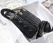 Kitlife Dior Lady Small My ABCDior Bag Cannage Lambskin Black - M8013 - 20x16.5x8 cm - 4