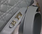 Kitlife Dior Lady Small My ABCDior Bag Cannage Lambskin Gray - M8013 - 20x16.5x8 cm - 5