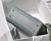 Kitlife Dior Lady Small My ABCDior Bag Cannage Lambskin Gray - M8013 - 20x16.5x8 cm - 3