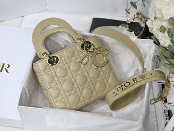 Kitlife Dior Lady Small My ABCDior Bag Cannage Lambskin Amber - M8013 - 20x16.5x8 cm