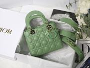 Kitlife Dior Lady Small My ABCDior Bag Cannage Lambskin Green - M8013 - 20x16.5x8 cm - 1